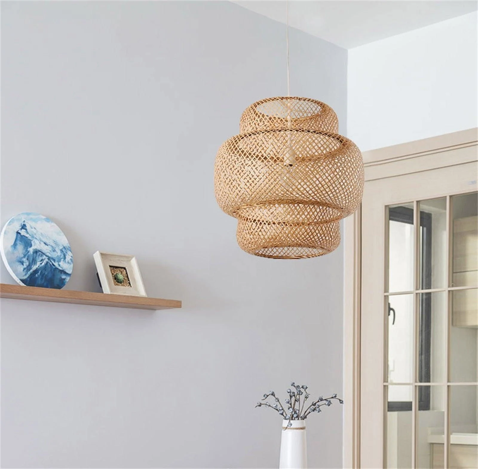 Homeko Knitted Weaving Bamboo Pendant Lamp -