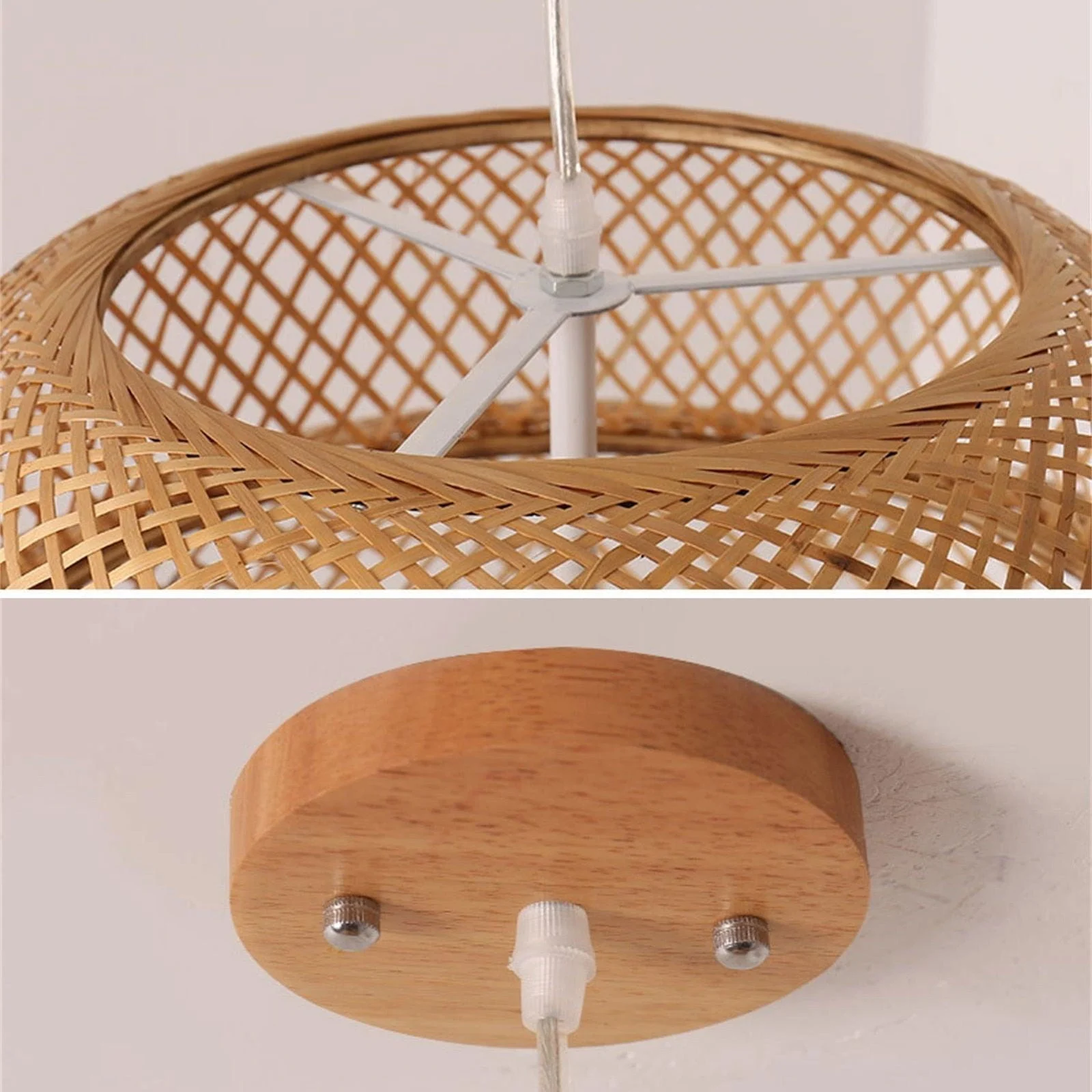 Homeko Knitted Weaving Bamboo Pendant Lamp -