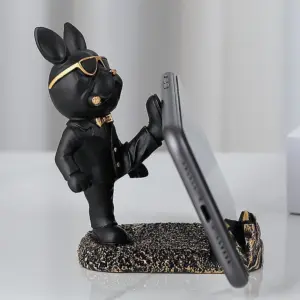 Homeko Kung Fu Bulldog Mobile Phone Stand
