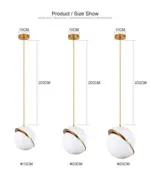 Homeko LED Bubble Ball Pendant Lamp