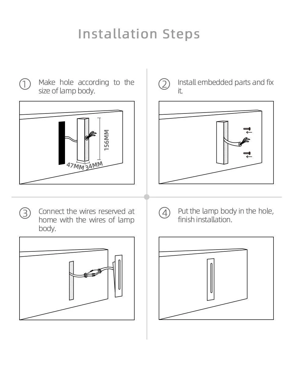 Homeko LED Corner Wall Light -