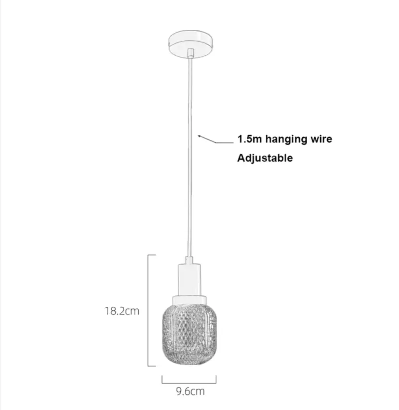 Homeko LED Glass Pendant Light