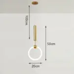 Homeko LED Glowing Ring Pendant Lights
