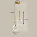 Homeko LED Glowing Ring Pendant Lights