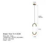 Homeko LED Glowing Ring Pendant Lights