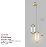 Homeko LED Glowing Ring Pendant Lights