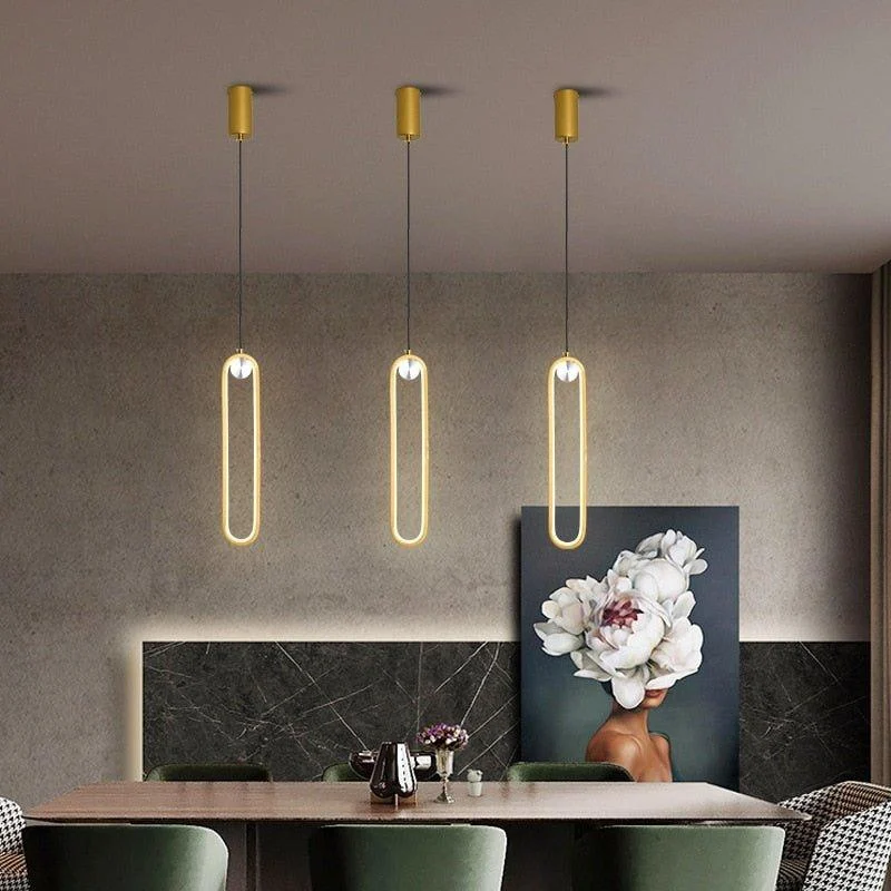 Homeko LED Ovale Design Luster Fixture Pendant Lights -