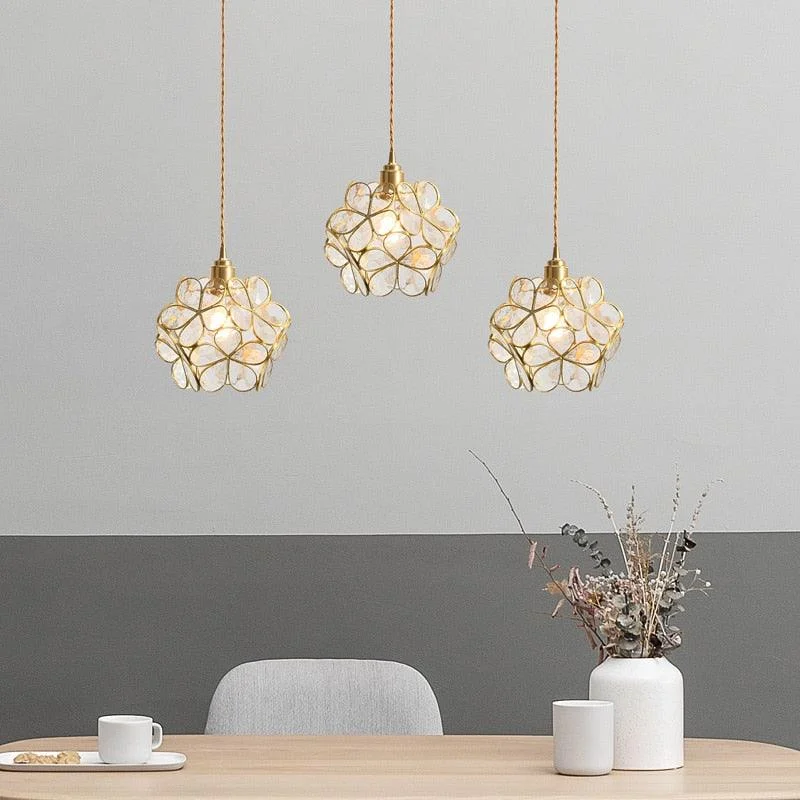 Homeko LED Pendant Light with Glass Revival -