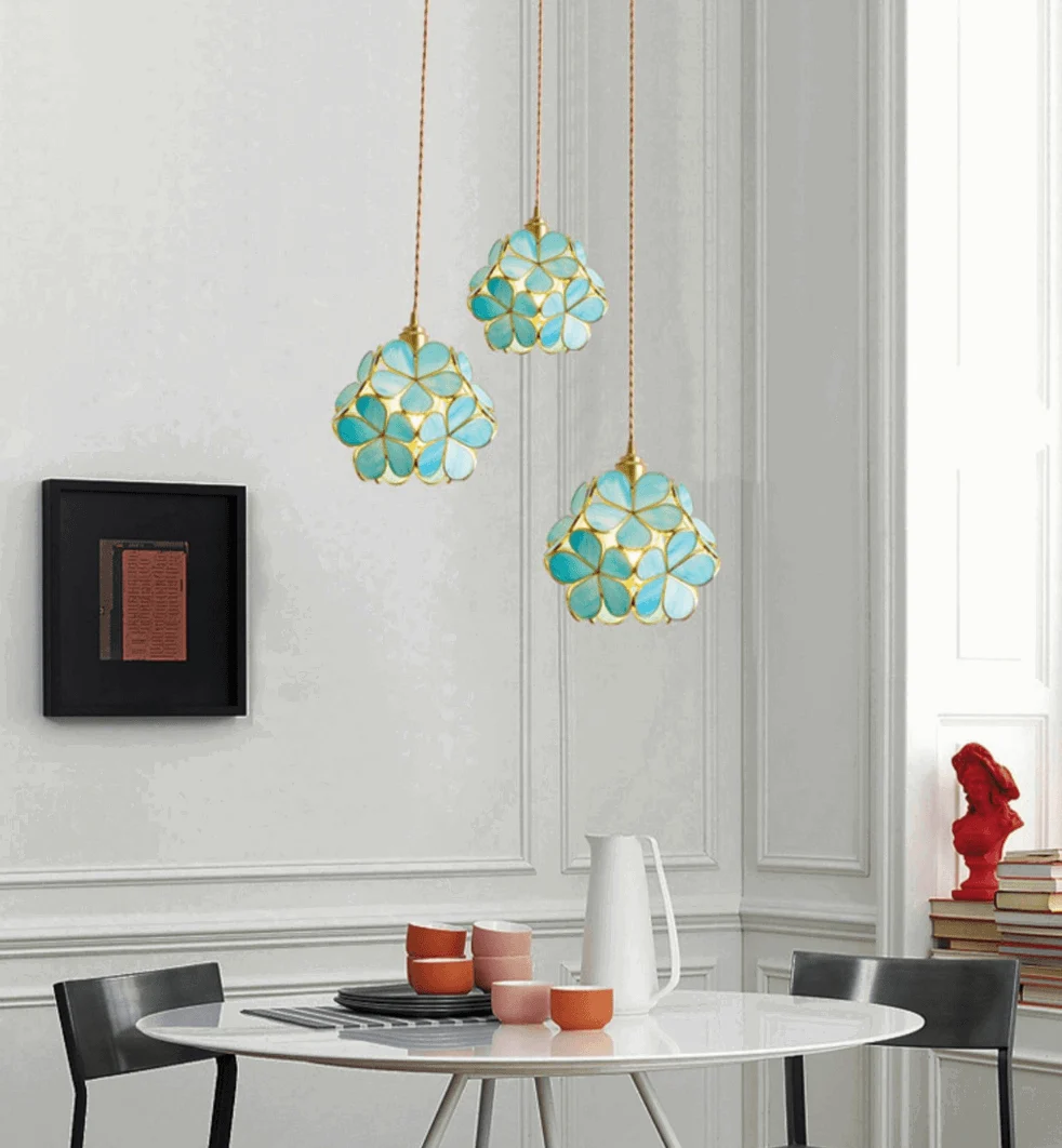 Homeko LED Pendant Light with Glass Revival -