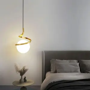 Homeko LED Spiral Holding Globe Pendant Lights
