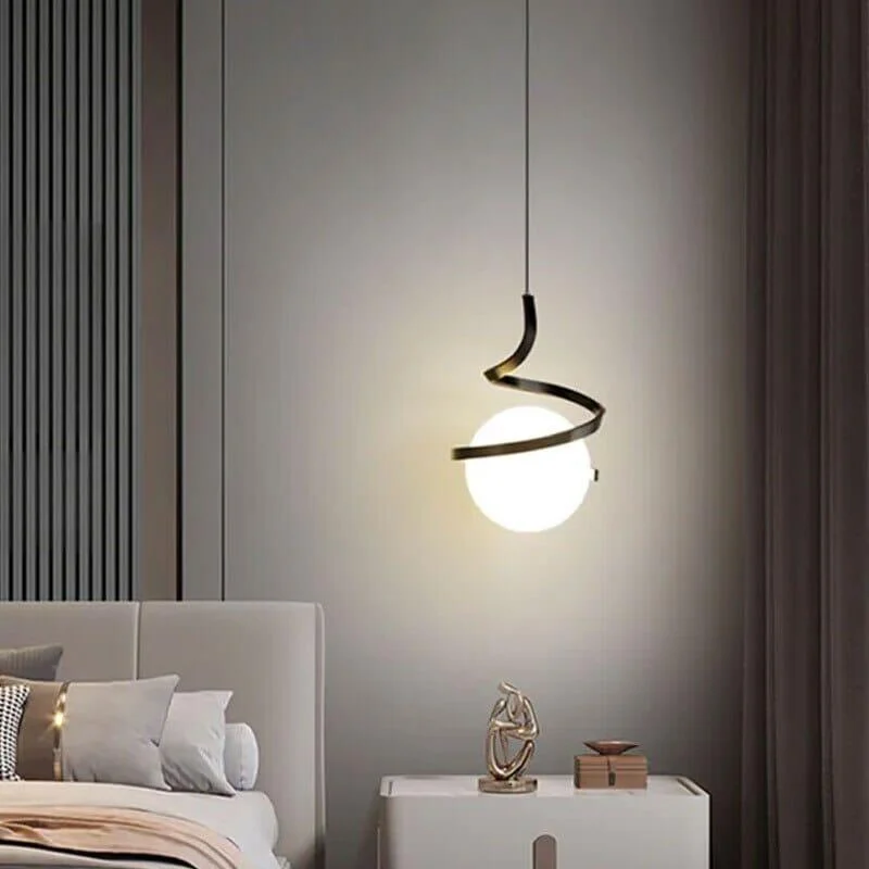 Homeko LED Spiral Holding Globe Pendant Lights -