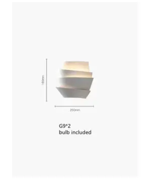 Homeko LED White Metal Pinecone Wall Light