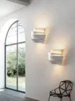 Homeko_LED_White_Metal_Pinecone_Wall_Light_-_-4259567 Homeko LED White Metal Pinecone Wall Light