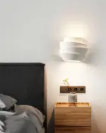 Homeko_LED_White_Metal_Pinecone_Wall_Light_-_-4259590 Homeko LED White Metal Pinecone Wall Light