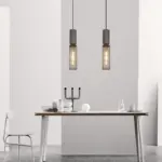 Homeko Lampshade Cement Bar Pendant Lamp