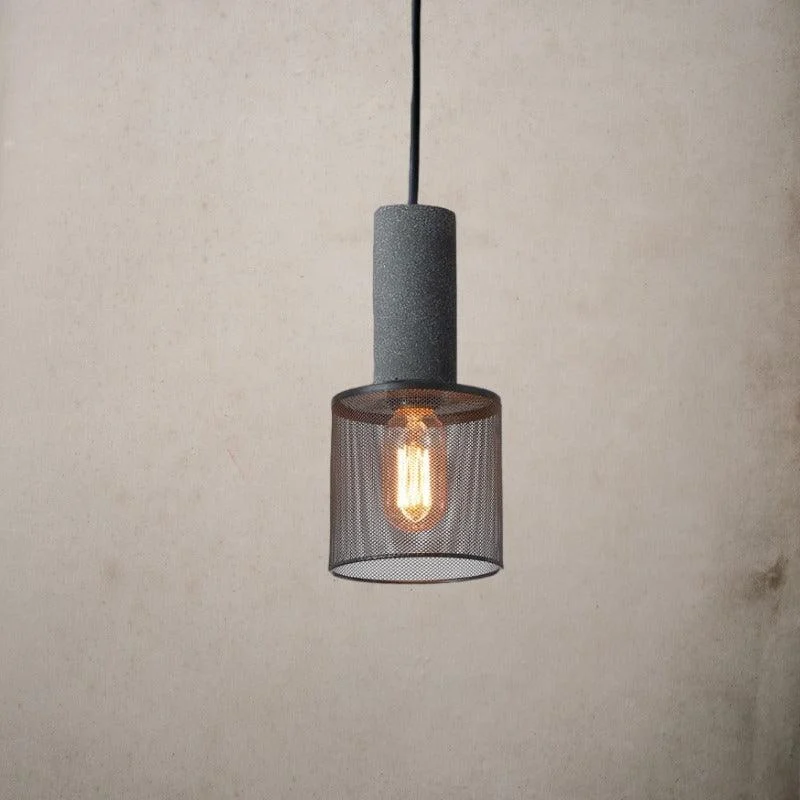 Homeko Lampshade Cement Bar Pendant Lamp -