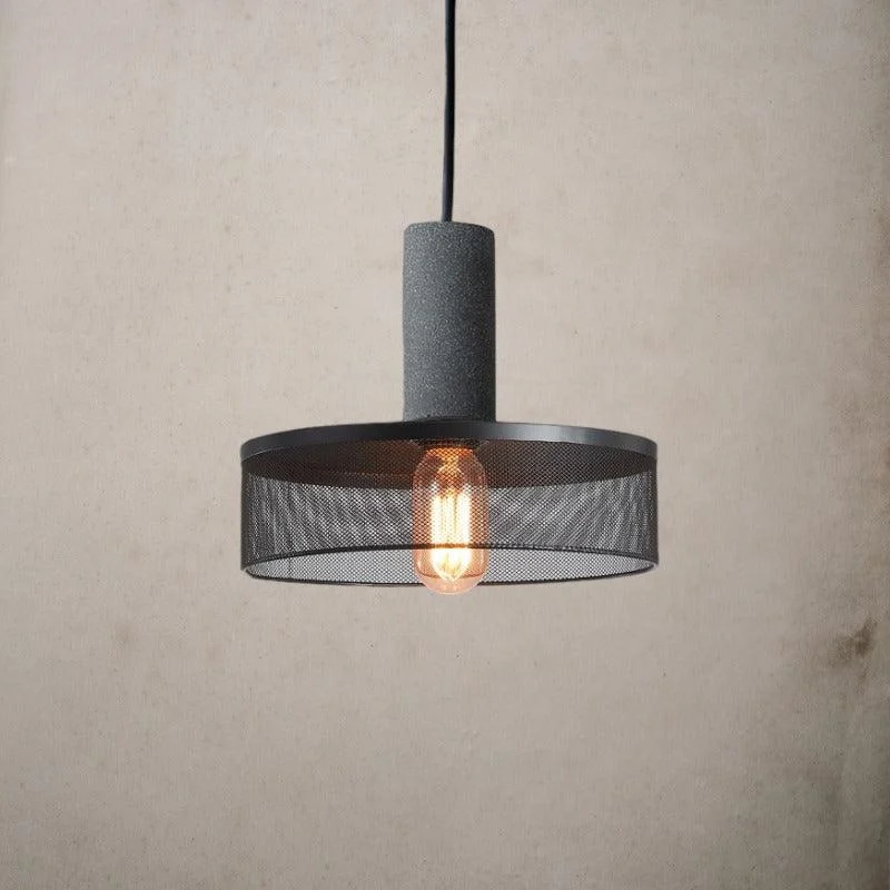 Homeko Lampshade Cement Bar Pendant Lamp -