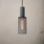 Homeko Lampshade Cement Bar Pendant Lamp