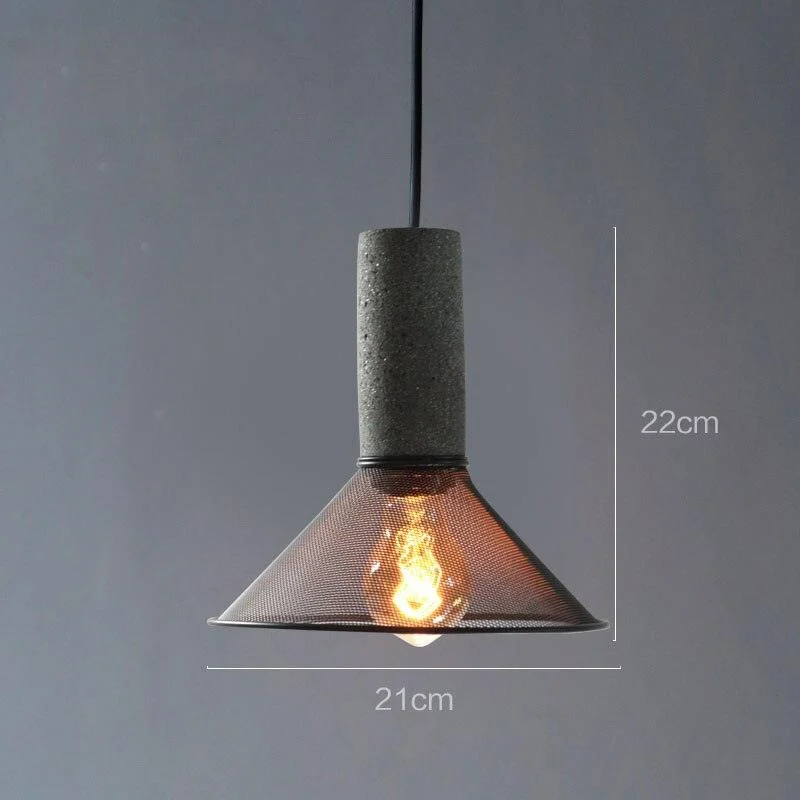 Homeko Lampshade Cement Bar Pendant Lamp -