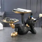 Homeko_Lazy_Bulldog_Sculpture_With_Double_Tray_-_-4255904 Homeko Lazy Bulldog Sculpture With Double Tray