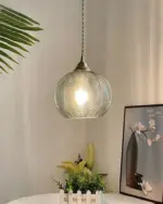 Homeko Leaf Textured Glass Pendant Lights
