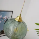 Homeko Leaf Textured Glass Pendant Lights