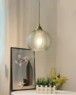 Homeko Leaf Textured Glass Pendant Lights