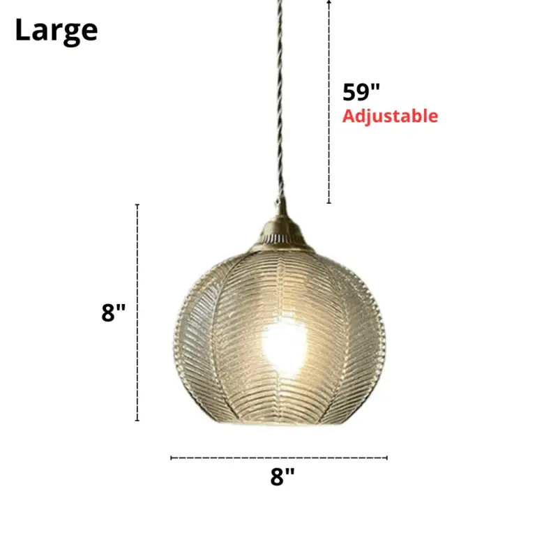 Homeko Leaf Textured Glass Pendant Lights