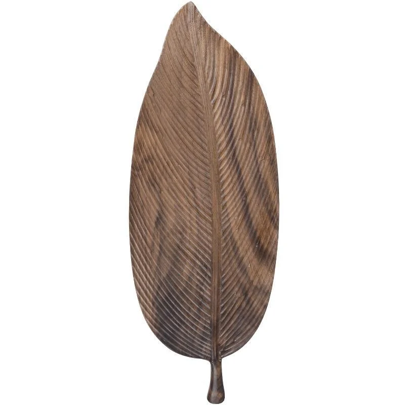 Homeko Leaf Wooden Serving Trays -