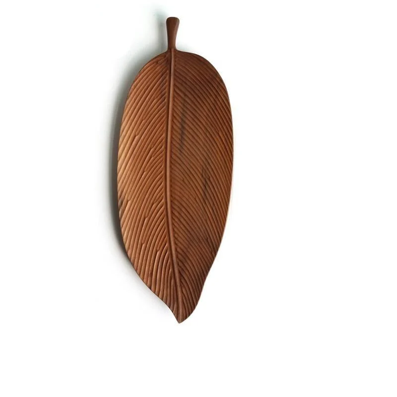 Homeko Leaf Wooden Serving Trays -