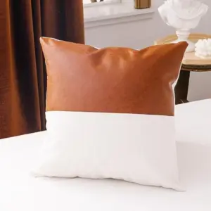 Homeko Leather Pillow Cover