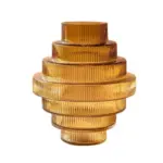 Homeko_Linear_Abstract_Amber_Decorative_Glass_Vase_-_-4260505 Homeko Linear Abstract Amber Decorative Glass Vase