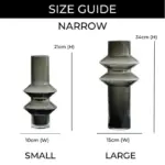 Homeko_Linear_Abstract_Gray_Decorative_Glass_Vase_-_-4260566 Homeko Linear Abstract Gray Decorative Glass Vase