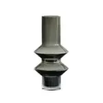 Homeko_Linear_Abstract_Gray_Decorative_Glass_Vase_-_-4260570 Homeko Linear Abstract Gray Decorative Glass Vase