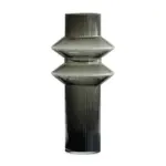 Homeko_Linear_Abstract_Gray_Decorative_Glass_Vase_-_-4260577 Homeko Linear Abstract Gray Decorative Glass Vase
