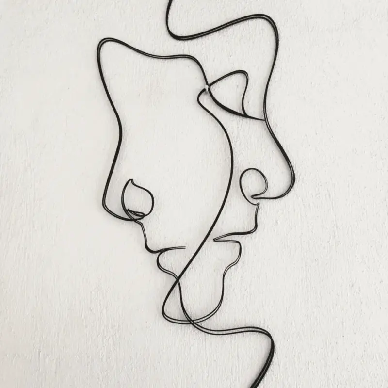 Homeko Linear Metal Wall Sculpture