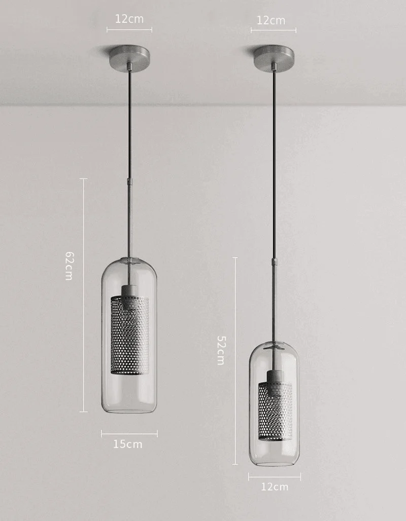 Homeko Loft Glass Ball Pendant Light -