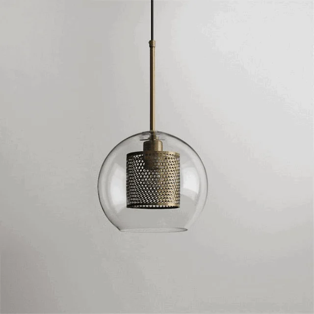 Homeko Loft Glass Ball Pendant Light -