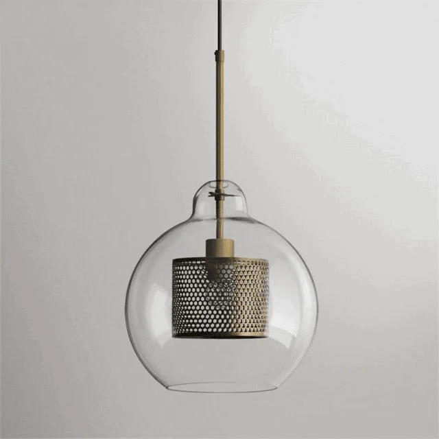 Homeko Loft Glass Ball Pendant Light -