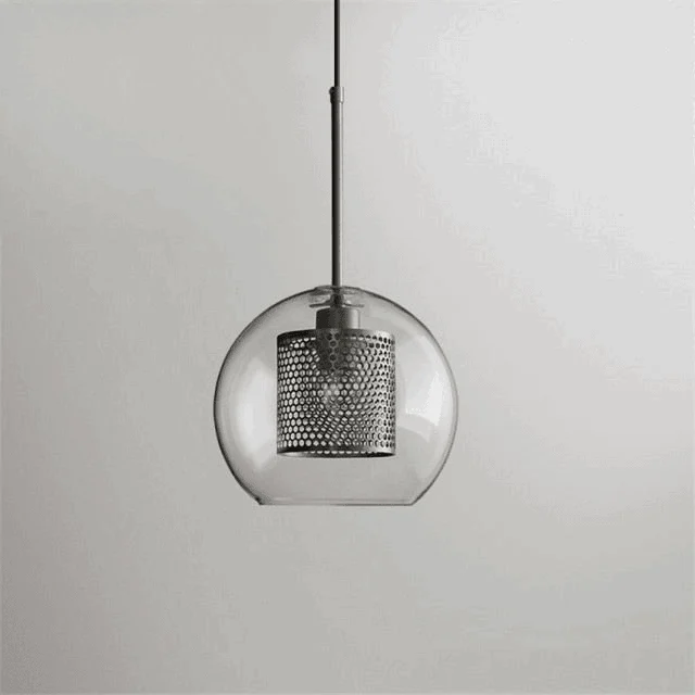 Homeko Loft Glass Ball Pendant Light -