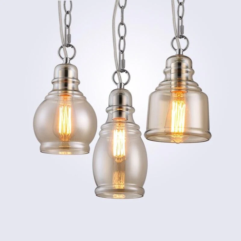 Homeko Loft Glass Lamp Bar Pendant Light -