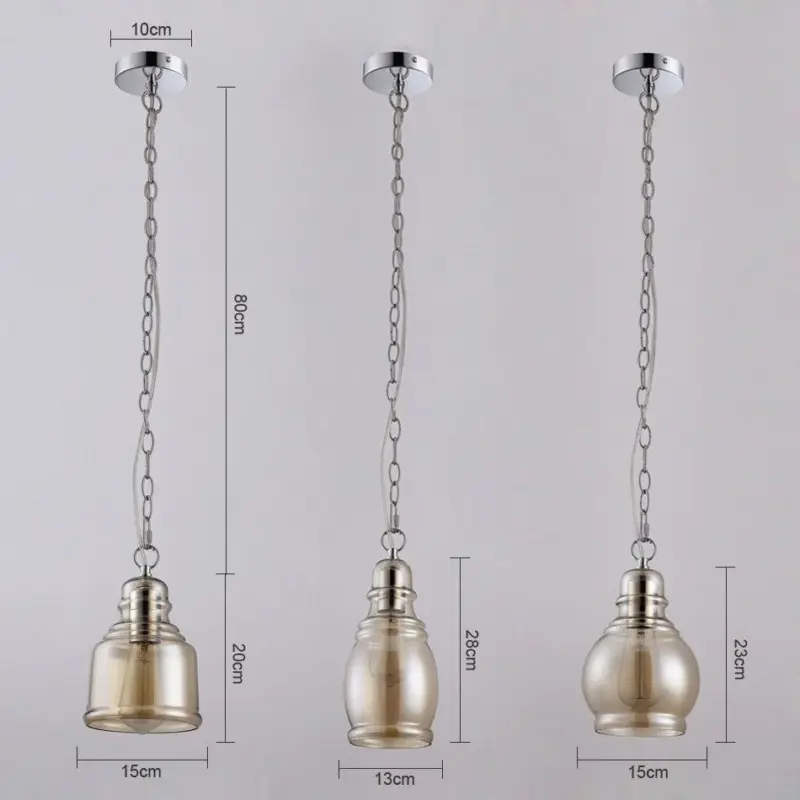Homeko Loft Glass Lamp Bar Pendant Light