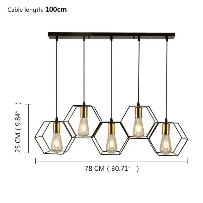 Homeko Loft LED Metal Pendant Lamp