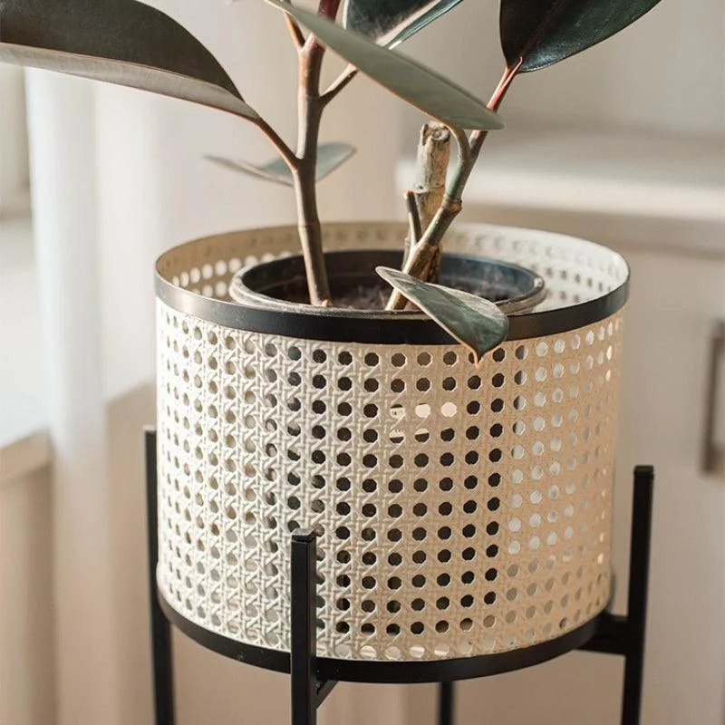 Homeko Look Stilted Metal Floor Planter Pots -