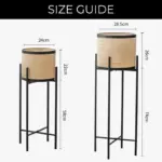 Homeko_Look_Stilted_Metal_Floor_Planter_Pots_-_-4261497 Homeko Look Stilted Metal Floor Planter Pots