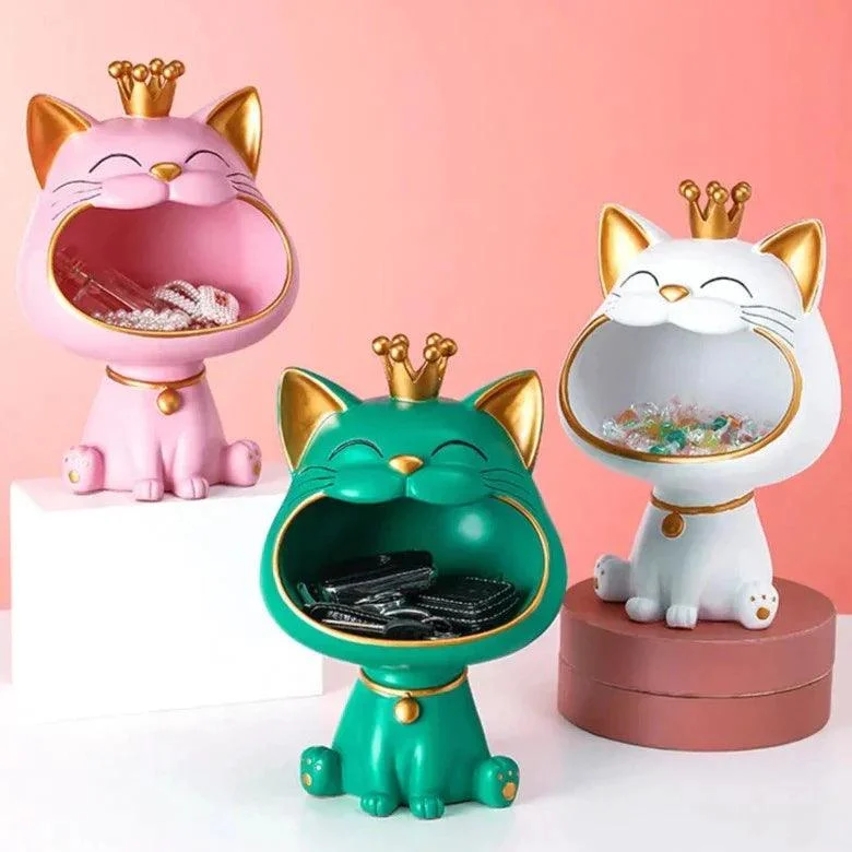 Homeko Lucky Cat Storage Bin -