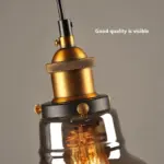 Homeko Luminaire Clear Glass Pendant Lights