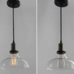 Homeko Luminaire Clear Glass Pendant Lights