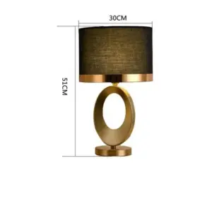 Homeko Luxury Cloth Covered Desk Lamp