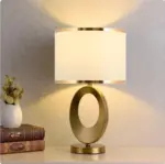 Homeko Luxury Cloth Covered Desk Lamp